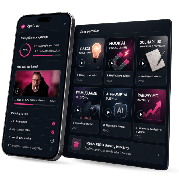 Rytis.io hero
